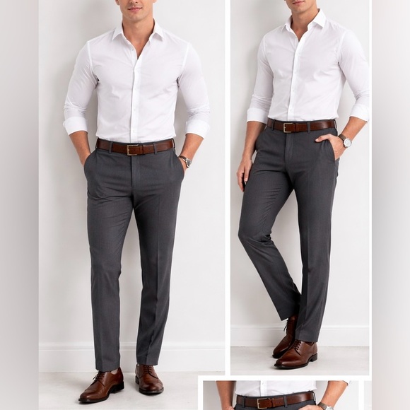 Tommy Hilfiger Other - Tommy Hilfiger TH Flex Gray Dress Pants 42x32 Stretch Tailored Career Office NEW